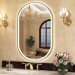Miroir lumineux de salle de bain, 3 couleur / d�sembuage / dimmable / ip44, miroir salle de bain led ...