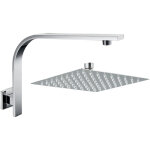 Bagnoclic - ensemble de douche complet avec bras de douche en porte - � - faux et pommeau de douche carr� ...