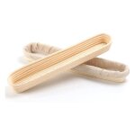Baguette banneton lot de 2 paniers à pain et doublure en lin 34105. 5cm en rotin naturel Baguette banneton lot de 2 paniers à pain et doublure en lin 34105. 5cm en rotin naturel