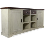 Bahut - bois - gris - d�coration d'autrefois