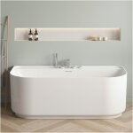 Baignoire acrylique murale equinoxe blanche 170cm