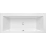 Baignoire en acrylique rectangulaire � encastrer  vythos biplace  1800 x 800 mm blanc - roca