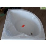Baignoire d'angle acrylique mykonos 105x105 cm - blanc - blanc - 105 - - Baignoire d'angle acrylique mykonos 105x105 cm - blanc - blanc - 105 - -