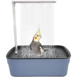 Baignoire automatique pour perroquet avec douche, baignoire � oiseaux, grande baignoire �lectrique usb, ...