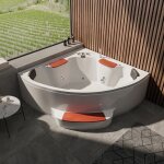 Parama - baignoire baln�o 2 places 150x150 cm hydroth�rapie et chromoth�rapie mod. ocean eco