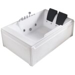 Baignoire balnéo - 2 places - 515 l - 182 x 122 x 62 cm - angle droit - thalassa Baignoire balnéo - 2 places - 515 l - 182 x 122 x 62 cm - angle droit - thalassa