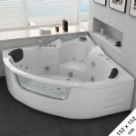 Baignoire balno d'angle 2 places manhattan - s 26 jets whirlpool