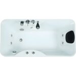 Vente - unique - baignoire balnéo blanche - 1 place - 140l - 150 x 75 x 54, 5 cm - angle gauche - gavino ... Vente - unique - baignoire balnéo blanche - 1 place - 140l - 150 x 75 x 54, 5 cm - angle gauche - gavino ...