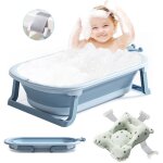 [jamais utilis] baignoire bb couronne pliante pour 0 - 6 ans bb avec tapis de bain dtachable - ...