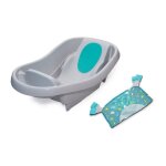 Ingenuity - baignoire bb, grand confort, extra - large avec porte bb en tissu doux, coussins de siege, ...