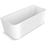 Baignoire comoda dm607 - 1600 - 160x75 cm - blanc mat - acrylique de haute qualit� - design moderne - ...