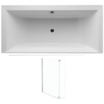 Jacob delafon - baignoire droite 170 x 80 evok, deux places + pare bain Jacob delafon - baignoire droite 170 x 80 evok, deux places + pare bain