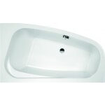 Baignoire frisbee asym�trique - droite 160 x 100 cm - leda