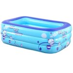 Baignoire gonflable - pour b�b� - pliable et durable, pvc, bleu, 120x70x38cm