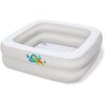 Baignoire gonflable carr�e pour b�b� - blanche - 86 x 86 x 25 cm - s�re et confortable pour le bain quotidien ...