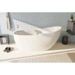 Baignoire ilot autoportante bali 170x75 cm avec robinetterie intégrée Baignoire ilot autoportante bali 170x75 cm avec robinetterie intégrée