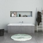 Duravit - baignoire murale en acrylique rectangulaire à encastrer design pour salle de bain, 2 dossiers ... Duravit - baignoire murale en acrylique rectangulaire à encastrer design pour salle de bain, 2 dossiers ...