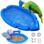 Baignoire pour oiseaux, 2 pi�ces, bo�te de bain pour oiseaux, bol de bain pour oiseaux, cage � calopsittes, ...