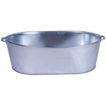 Baignoire ovale galvanis�e 100l ? diam�tre sup�rieur 89 cm ? hauteur 28 cm ? con�ue pour espaces confin�s ...