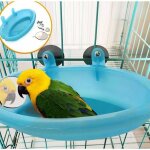 Baignoire pour perroquet avec miroir - accessoires pour cage � oiseaux - bo�te de douche - cage � oiseaux ...