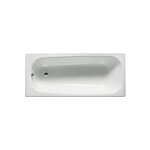 Baignoire avec pieds contesa 140x70cm non percée en acier blanc roca a236190000 Baignoire avec pieds contesa 140x70cm non percée en acier blanc roca a236190000