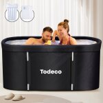 Todeco - baignoire pliable adulte, grand baignoire pour spa portable mobile pour douche, pliante spa ... Todeco - baignoire pliable adulte, grand baignoire pour spa portable mobile pour douche, pliante spa ...