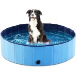 Baignoire pliable pour animaux de compagnie, piscine ext�rieure pliable pour chiens, chats, enfants, ...