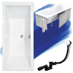 Badland - baignoire rectangulaire 180x80 avec des panneaux en polystyrène, siphon de bain et pieds (support) ... Badland - baignoire rectangulaire 180x80 avec des panneaux en polystyrène, siphon de bain et pieds (support) ...
