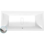 Polysan - baignoire rectangulaire marlene slim 200x90x48cm, blanche