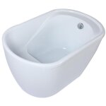 Vente - unique - baignoire sabot - 165 l - 120 x 75 x 65 cm - blanche - piccola Vente - unique - baignoire sabot - 165 l - 120 x 75 x 65 cm - blanche - piccola