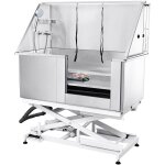 Baignoire de toilettage pour animaux de compagnie 1, 27 m pour chien et chat, station de lavage électrique ... Baignoire de toilettage pour animaux de compagnie 1, 27 m pour chien et chat, station de lavage électrique ...