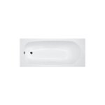 Roca - baignoire verona 1600x395x700 mm volume: 120 l acier emaill blanc