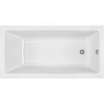 Excellent baignoire wave slim - 170x70 cm - blanc brillant - design �l�gant - acrylique durable