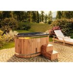 Finntherm - bain nordique malm� �dition spa - s�rie e naturel bois thermique 118 x 185 cm