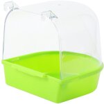 Bain d'oiseaux en cage bain d'oiseaux en cage bain d'oiseaux multi - cage couvert pour petites perruches ...