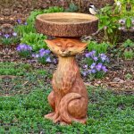Bain d'oiseaux ext�rieur, mangeoire � oiseaux en r�sine, fontaine de jardin
