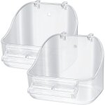 Bain d'oiseaux suspendu 2 pices, bain douche, bain, bain, cage de nettoyage pour oiseaux, douche, perroquet, ...
