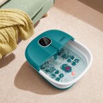 Maisonchic - bain de pieds massant pliable lumire rouge temprature rglable avec tlcommande massage ...