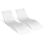 Bain de soleil, lot de 2, chaise longue pour profondeurs deeau jusqua 12, 7 cm, transat fixees dans les ...