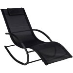 M&s - bain de soleil alu et textilene rocking chair