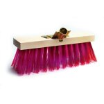 Balai de cantonnier en pvc rouge - 40 cm kibros