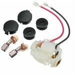 Balai de charbon + porte - balai + capuchons + couvercles de capuchon pour makita cb430 bga450 bga452 ...
