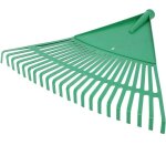 Balai � feuilles en plastique - t�te de r�teau l�g�re pour une collecte efficace des feuilles, l'entretien ...