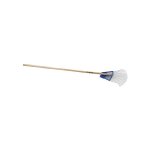 Balai  gazon bimatire 20 dents plates avec manche bois - 50 cm - revex