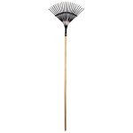 Balai gazon fil plat 130cm manche bois - spear & jackson