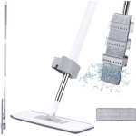 Balai microfibre avec essorage int�gr�, balai serpill�re professionnel avec 137cm poign�e, serpill�re ...