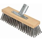 [jamais utilis]balai en poil d'acier, 30 cm avec support de manche en mtal -  28 cm - tte balai brosse ...