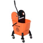 Balai � poussi�re et lave sol - avec chariot de nettoyage et essoreur - int�grant seau de 26l - domestique ...