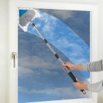 Balai serpill�re pour sol multiflex wenko, housse microfibre lavable 60�c, manche t�lescopique, 2nd �ponge ...