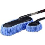 Balai tlescopique pour lavage de voiture manche en bois poils souples pour extrieur de voiture plumeau ...